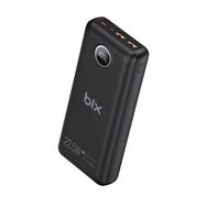Bix PB201 Siyah 20000 mAh 22.5W 3 Çıkışlı USB QC 4.0 Type-C PD LCD Göstergeli Powerbank