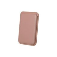 Bix TMW1 iPhone Rose Gold Magsafe Deri Kartlık Manyetik Telefon Cüzdanı