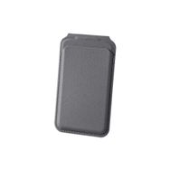 Bix TMW2 iPhone Gri Magsafe Manyetik Deri Kartlık Katlanabilir Standlı Cüzdan