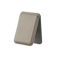 Bix TMW4 iPhone Desert Gold Magsafe Manyetik Kartlık Standlı Katlanabilir Uyumlu Deri Cüzdan