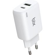 Bix ZH-2U41T 25 W PD Çift Portlu Beyaz Hızlı Şarj Adaptörü