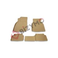 Bizymo Renault Megane 2 Hb 2004-2009 Sonrası 3D Bej Paspas Takımı