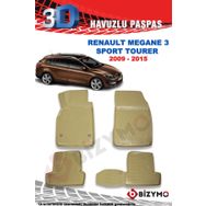 Bizymo Renault Megane 3 Sport Tourer 2009-2015 3D Bej Paspas Takımı