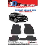 Bizymo Renault Megane 4 Hb 2016 Sonrası 3D Paspas Takımı