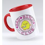 BK 1 Gift Bad Bitch Club Tasarımlı Kırmızı Kupa Bardak