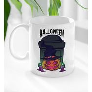 BK 1 Gift Halloween Tasarımlı Beyaz Kupa Bardak