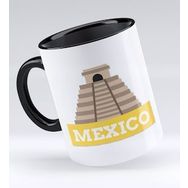 BK 1 Gift Mexico Tasarımlı Siyah Kupa Bardak