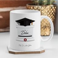 BK 1 Kişiye Özel Dekan Beyaz Kupa Bardak