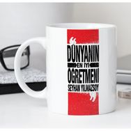 BK 1 Kişiye Özel Dünyanın En Iyi Öğretmeni Beyaz Kupa Bardak