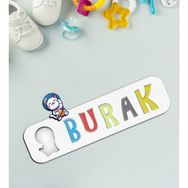 BK 28 Toys Çocuklara Özel İsimli Figürlü Ahşap Eğitici Yapboz Puzzle