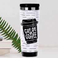 BK 34 Gift Coffee Tasarımlı Çelik Termos Bardak