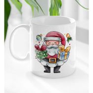 BK 6 Gift Noel Baba Tasarımlı Beyaz Kupa Bardak