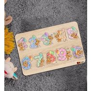 BK 9 Toys Çocuklar İçin Ahşap Figürlü Eğitici-Öğretici Yapboz Puzzle