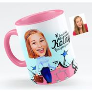 BK Bayan Avukat Karikatürlü Pembe Kupa Bardak