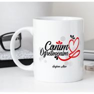 BK Canım Öğretmenim Beyaz Kupa Bardak