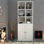 BK Concept VTR-1001-Ç Beyaz 65 cm Raflı Dolaplı Vitrin