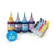 BK Epson T0551-T0554 Kolay Dolan Dolu Kartuş Seti