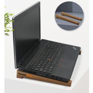 BK Firmalara Özel Logolu Taşınabilir 10 Adet Ahşap Notebook Laptop Standı