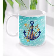 BK Gift Beyaz Sea of Life Tasarımlı Kupa