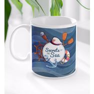 BK Gift Beyaz Secrets of the Sea Tasarımlı Kupa