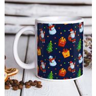BK Gift Beyaz Yılbaşı Tasarımlı 12 Kupa