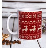 BK Gift Beyaz Yılbaşı Tasarımlı 13 Kupa