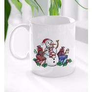 BK Gift Beyaz Yılbaşı Tasarımlı 15 Kupa