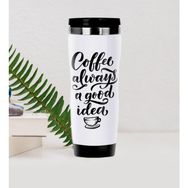 BK Gift Coffee Tasarımlı Çelik Termos Bardak