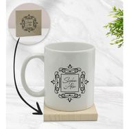 BK Gift Kişiye Özel - 1 İsimli Beyaz Kupa Bardak