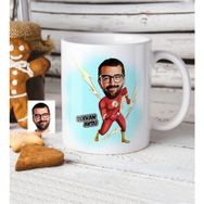 BK Kişiye Özel Flash Karikatür Beyaz Kupa Bardak
