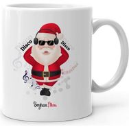 BK Kişiye Özel Noel Baba Beyaz Kupa Bardak