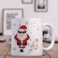 BK Kişiye Özel Noel Baba Tasarımlı Beyaz Kupa Bardak
