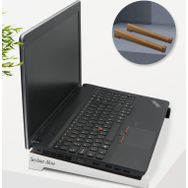 BK Kişiye Özel Taşınabilir Ahşap Beyaz Notebook Laptop Standı