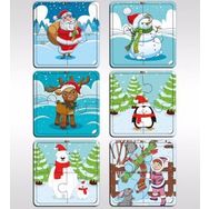 BK Model 8 Toys Çocuklar İçin Eğitici-Öğretici Ahşap 4 Parça Yapboz 6 Adet Puzzle