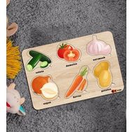 BK Toys Çocuklar İçin Ahşap Figürlü Eğitici-Öğretici Yapboz 6 Puzzle