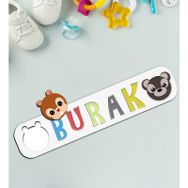BK Toys Çocuklara Özel İsimli Ahşap Eğitici 15 Puzzle