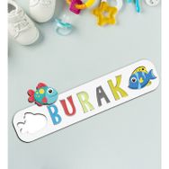 BK Toys Çocuklara Özel İsimli Ahşap Eğitici 8 Puzzle