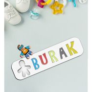 BK Toys Çocuklara Özel İsimli Fotoğraflı Erkek Süper Kahraman Ahşap Eğitici Yapboz Puzzle