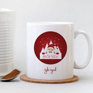 BK Yılbaşı Temalı-4 Kişiye Özel Beyaz Kupa Bardak
