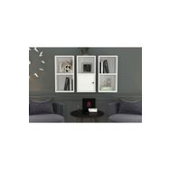 BKConcept DVR-1060-Ç Beyaz 100 cm Kitaplıklı Kapaklı Duvar Rafı