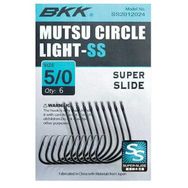 Bkk Mutsu Circle Light 3/0 7 pcs Olta İğnesi