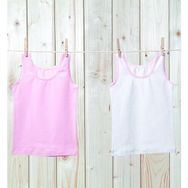 Blackspade 1297 2'li Beyaz Pembe Kız Çocuk Atlet