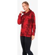 Blackspade 6194 Kapüşonlu Kırmızı Melanj Kadın Termal Sweatshirt