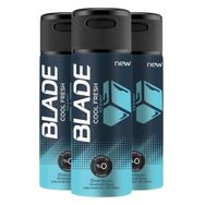 Blade Cool Fresh 3x150 ml Erkek Deodorant