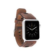 BloominBag Alpine 44/45/46/49 mm Heritage Saddle Kahverengi Deri Apple Watch Akıllı Saat Kordon