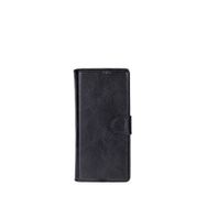 BloominBag Aurelio Siena Onyx Black Samsung Galaxy Z Fold7 Siyah Deri Cüzdan Telefon Kılıfı