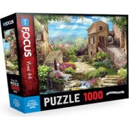 Blue Focus 1000 Parça Old Houses And Flowers Eski Evler Ve Çiçekler Puzzle