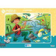 Blue Focus 130 Parça Çerçeveli Balıkçı Puzzle