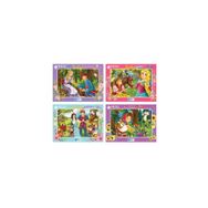 Blue Focus 72 Parça 4'lü Set Frame Puzzle