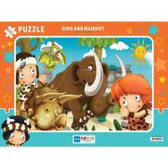 Blue Focus 72 Parça Dino ve Mamut Büyük Frame Erkek Çocuk Puzzle